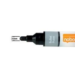Rotulador nobo para pizarra cristal bolsa de 4 unidades colores surtidos