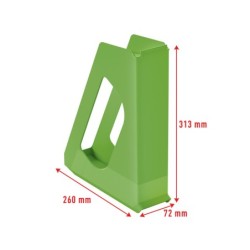 Revistero esselte europost color verde vivida 72x313x260 mm