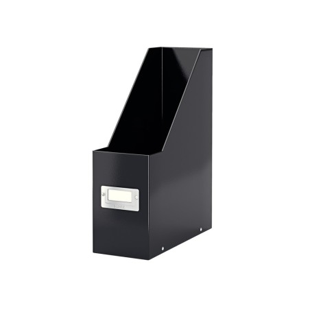 Revistero leitz click & store con portaetiquetas color negro 103x170x235 mm