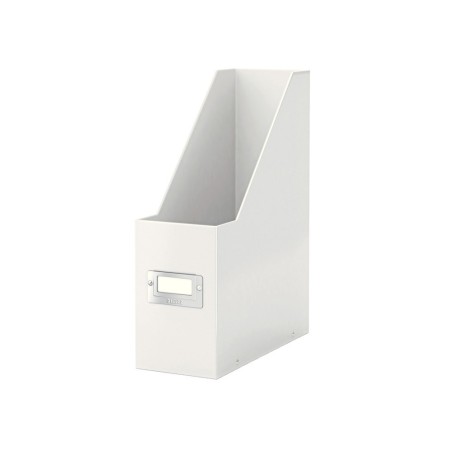 Revistero leitz click & store con portaetiquetas color blanco 103x170x235 mm
