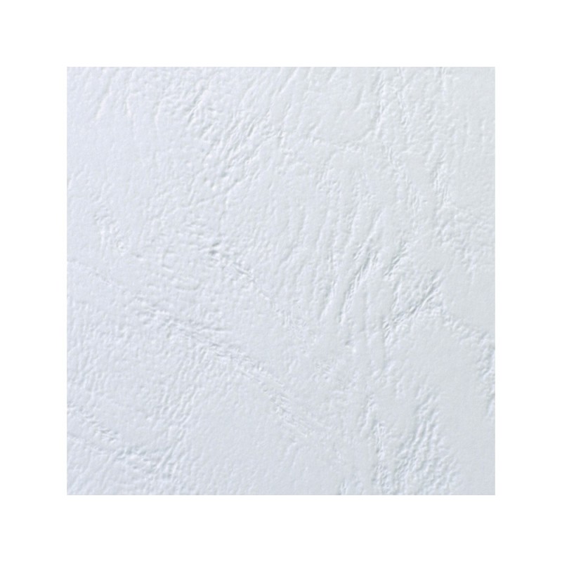 Tapa de encuadernacion gbc din a4 antelope simil piel 250 gr color blanco caja de 100 unidades