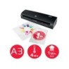 Plastificadora gbc fusion 1000l din a3 4 rodillos hasta 2x75 mc color negro