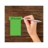 Ficha t para plannings nobo indice 3 cartulina 170 gr color verde pack de 100 unidades