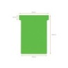 Ficha t para plannings nobo indice 3 cartulina 170 gr color verde pack de 100 unidades