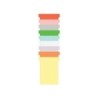 Ficha t para plannings nobo indice 3 cartulina 170 gr color verde pack de 100 unidades
