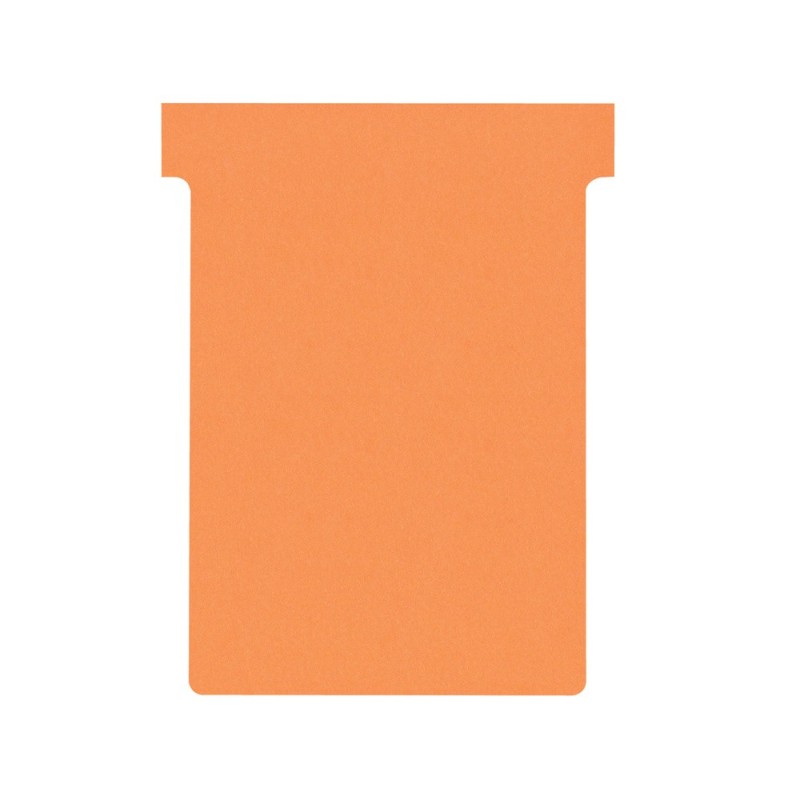 Ficha t para plannings nobo indice 3 cartulina 170 gr color naranja pack de 100 unidades Ficha t para plannings nobo indice 3 cartulina 170 gr color naranja pack de 100 unidades