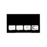Pizarra cristal nobo impression pro 85\ magnetica negro 1883x1059 mm