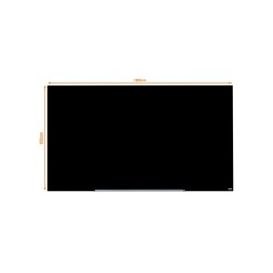Pizarra cristal nobo impression pro 85\ magnetica negro 1883x1059 mm