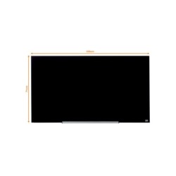 Pizarra cristal nobo impression pro 57\ magnetica negra 1260x711 mm
