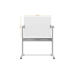 Pizarra blanca nobo cristal movil 1200x900 mm