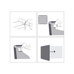 Pizarra blanca nobo magnetica con clip y accesorios 430x580 mm