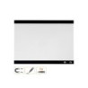 Pizarra blanca nobo magnetica con clip y accesorios 430x580 mm