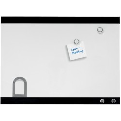 Pizarra blanca nobo magnetica con clip y accesorios 430x580 mm