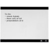 Pizarra blanca nobo magnetica con clip y accesorios 430x580 mm