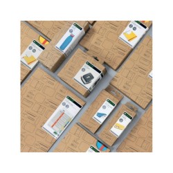 Pizarra cristal leitz cosy 80x60 cm gris