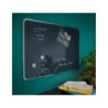 Pizarra cristal leitz cosy 80x60 cm gris
