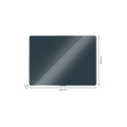 Pizarra cristal leitz cosy 80x60 cm gris