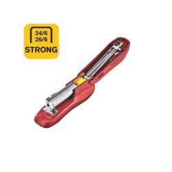 Grapadora rapid f16 capacidad 30 hojas usa grapas 24/6 y 26/6 color rojo