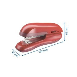 Grapadora rapid f16 capacidad 30 hojas usa grapas 24/6 y 26/6 color rojo