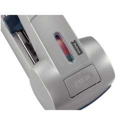 Grapadora petrus 1500 capacidad 120 hojas usa grapas 23/15xl color plata
