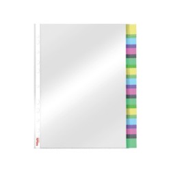Funda multitaladro esselte con pestañas din a4 polipropileno cristal con refuerzo 85 mc pack de 12