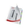 Funda multitaladro esselte con pestañas din a4 polipropileno cristal con refuerzo 85 mc pack de 12