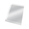 Funda multitaladro esselte din a4 polipropileno cristal con refuerzo bolsa de 100 unidades