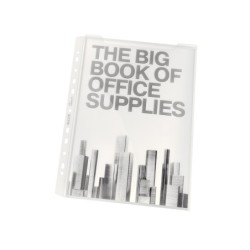Funda multitaladro leitz din a4 180 mc con fuelle capacidad 200 hojas pack de 5 unidades
