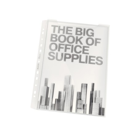 Funda multitaladro leitz din a4 180 mc con fuelle capacidad 200 hojas pack de 5 unidades