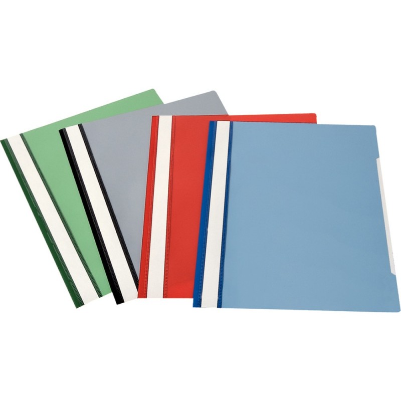 Carpeta dossier fastener plastico esselte 126 din a4 rojo caja de 50 unidades