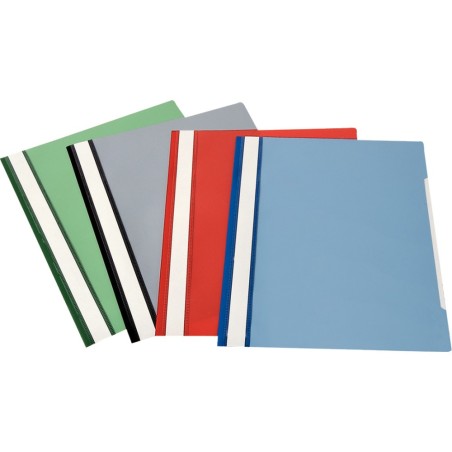 Carpeta dossier fastener plastico esselte 126 din a4 rojo caja de 50 unidades