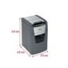 Destructora de documentos rexel optimum auto 130m eu negro