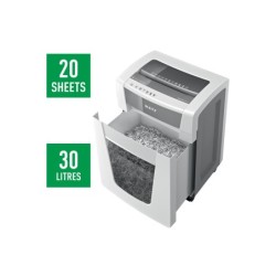 Destructora de documentos leitz iq office pro p4 blanco/plata
