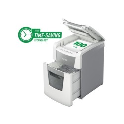 Destructora de documentos leitz iq auto para pequeña oficina 100 p5 blanca