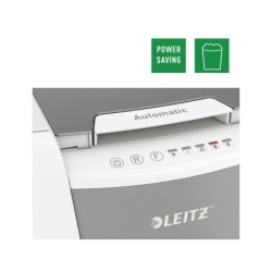 Destructora de documentos leitz iq auto para pequeña oficina 100 p5 blanca