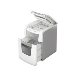 Destructora de documentos leitz iq auto para pequeña oficina 100 p5 blanca