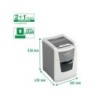 Destructora de documentos leitz iq auto para pequeña oficina 100 p5 blanca