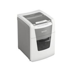 Destructora de documentos leitz iq auto para pequeña oficina 100 p5 blanca