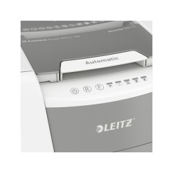 Destructora de documentos leitz iq auto para pequeña oficina 100 p5 blanca