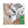 Destructora de documentos leitz iq auto para pequeña oficina 100 p5 blanca