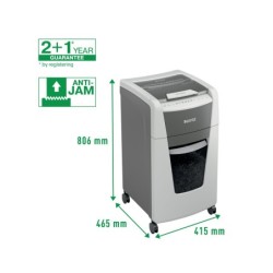 Destructora de documentos leitz iq auto office 300 p5 blanca
