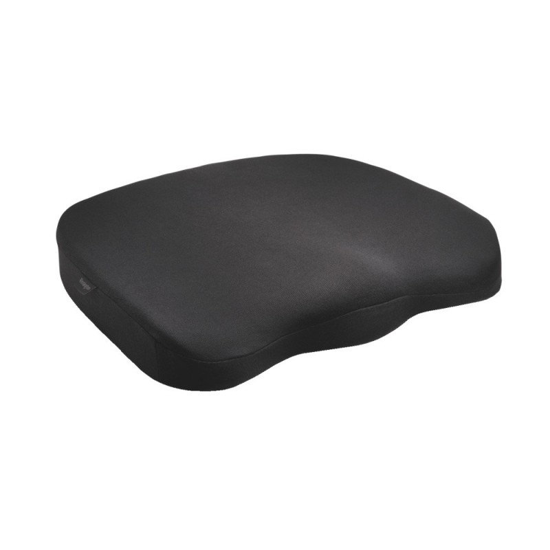 Cojin kensington ergonomico con espuma de viscoelastica color negro 355x74x21 mm