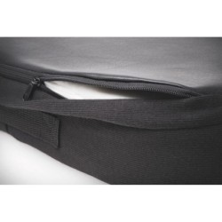 Cojin kensington ergonomico con espuma de viscoelastica color negro 355x74x21 mm