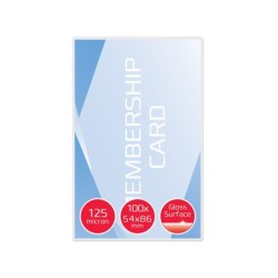 Bolsa de plastificar gbc tarjeta de credito 2x125 micras caja de 100 unidades