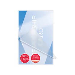 Bolsa de plastificar gbc tarjeta de credito 2x125 micras caja de 100 unidades