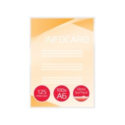 Bolsa de plastificar gbc din a6 2x125 micras caja de 100 unidades