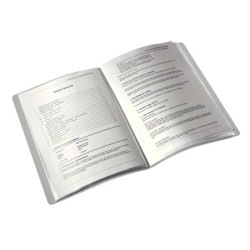 Carpeta leitz style escaparate din a4 40 fundas polipropieno negro satinado