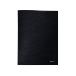 Carpeta leitz style escaparate din a4 40 fundas polipropieno negro satinado
