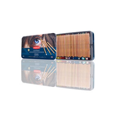 Lapices de colores derwent lightfast caja metalica 72 unidades colores surtidos