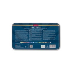 Lapices de colores derwent inktense caja metalica 36 unidades colores surtidos